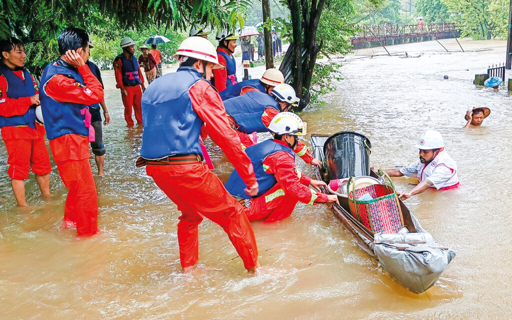 Flood victims evacuated to relief camps, provided with relief supplies